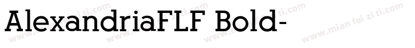AlexandriaFLF Bold字体转换